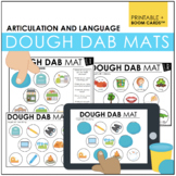 Language and Articulation Play Dough Mats Speech Therapy