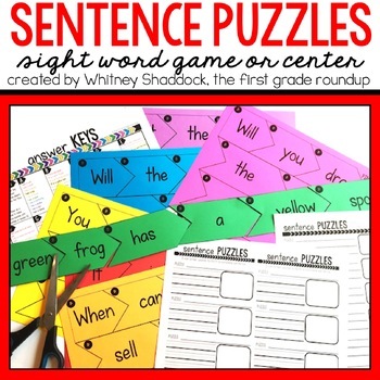 Preview of Language and Decodable Sentence Puzzles Aligned with the Science of Reading K-2