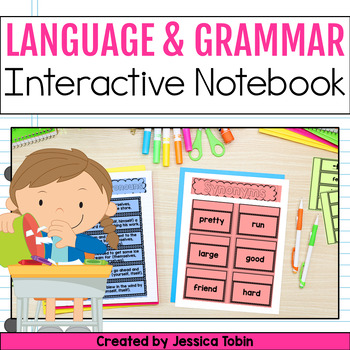 Preview of Grammar Interactive Notebook, Language & Grammar Activities, 1st 2nd Grade