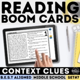 Context Clues - Language and Word Usage Task Cards Digital