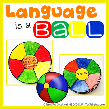 Preview of Language is a Ball: Beach Ball Craft for Language