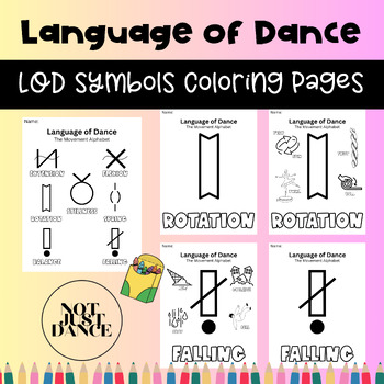 Preview of Language of Dance (LOD) Symbol Coloring Sheets