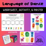 Language of Dance (LOD) | WORKSHEET, ACTIVITY, & POSTER