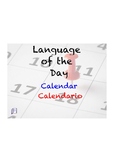 Language of the Day Calendar Flipchart