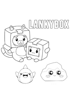 LankyBox Coloring Pages Printable for Free Download