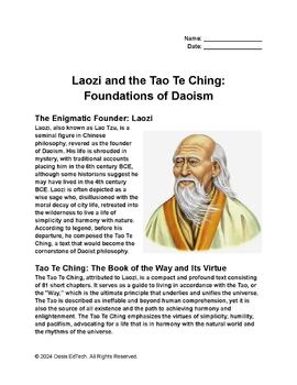 Preview of Laozi and the Tao Te Ching:  Foundations of Daoism Worksheet