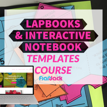 Preview of Lapbook & Interactive Notebook Editable PowerPoint Templates Course