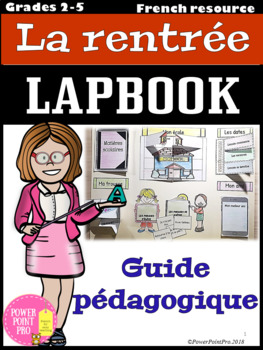 Preview of Lapbook - La rentrée scolaire - Guide pédagogique (FREE PREVIEW)