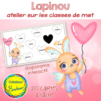 Preview of Lapinou le lapin fou des classes de mot