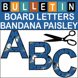 Lapis Bandana Paisley Bulletin Board Letters Classroom Dec