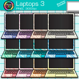 Laptop Clipart: 13 Colorful Front View Technology Clip Art