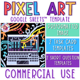 Laptop Commercial Use Pixel Art Activity Templates for Goo