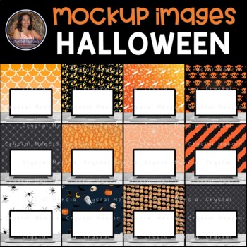 Preview of Laptop Halloween Mockup Images