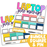 Laptop Mockup for Digital Resources BUNDLE June Edition {S