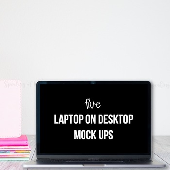 Preview of Laptop mock ups | digital resources Set 1