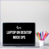 Laptop mock ups for digital resources Set 1