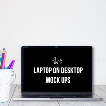 Preview of Laptop mockups | digital resources Set 2