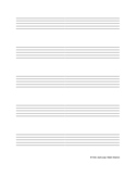 Large 5-Stave Music Manuscript Paper