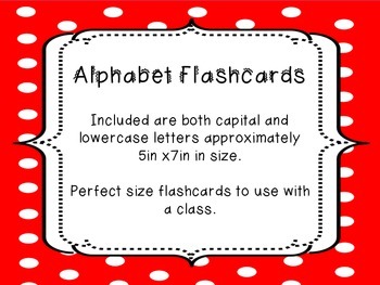 Preview of Large Alphabet Flash Cards ~ Capital & Lowercase