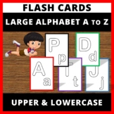 Large Alphabet Flash Cards Printable A to Z, Upper & Lower