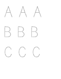 Large Alphabet Letters - Traceable