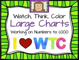 Large Charts for Watch, Think, Color games