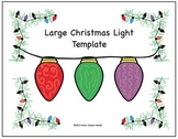 Large Christmas Light Template