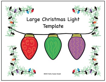 Preview of Large Christmas Light Template
