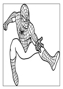 Printable Spiderman Coloring Pages PDF, Easy And Fun - Coloringfolder.com   Superhero coloring pages, Superhero coloring, Super hero coloring sheets