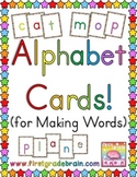 Large Colorful Alphabet Cards for Making Words (Freebie!)