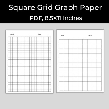 Preview of Large Grid Paper, Graph Paper, Square Grid Paper, Math Grid Paper