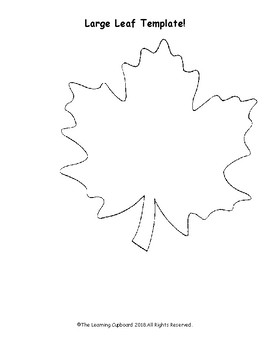 Large Leaf Template! by Loving Arms University | TPT