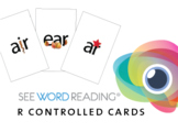 Large Letter and Sound Flashcards - R Controlled Vowels wi