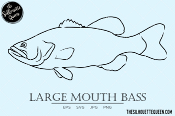 largemouth bass clip art