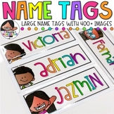 Large Name Tags | Neon Colors