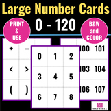 Large Number Cards 0 - 120