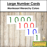 Large Number Cards - Montessori Math Collective Lessons