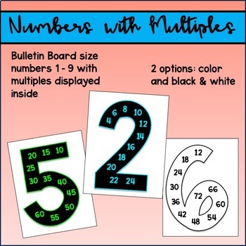 Large Numbers with Multiples by MissDfor12 | TPT