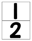 Large Numeral Flash Cards