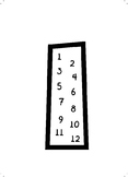 Large Posters with Multiples for each number 1-12