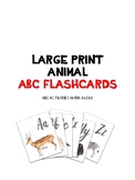 Large Print ABC Flashcards for language Development