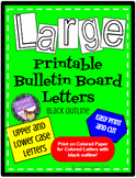 Large Printable Bulletin Board Letters