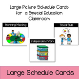 Large Schedule Cards - Special Education