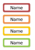 Large Student Name Labels Editable