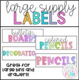 Large Supply Labels | Rainbow Bright Collection