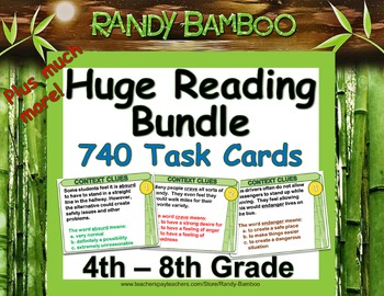 Preview of Huge Reading Task Card Bundle (800 cards plus much more)
