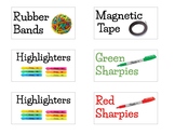 Large Teacher Toolbox Labels (editable)