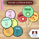 Large Teacher classroom bundle! Labels, Weather chart and 