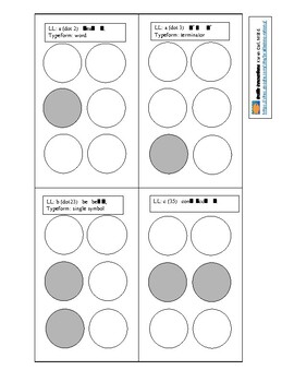 Preview of Large print braille cards