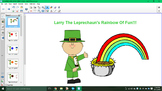 Larry the leprechaun's rainbow of fun SMARTboard activity!!